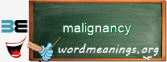 WordMeaning blackboard for malignancy